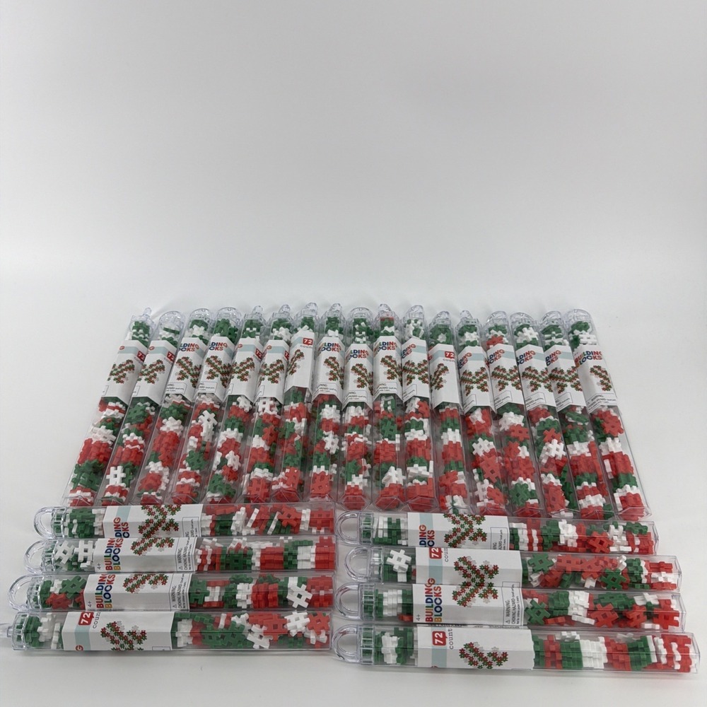 Lot of 25 Target Mini Hashtag Building Blocks Sets Red Green White New